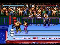 une photo d'Ã©cran de Zen Nihon Pro Wrestling sur Nintendo Super Nes